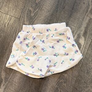 Floral Knit Shorts Zara Girls size 3-4
